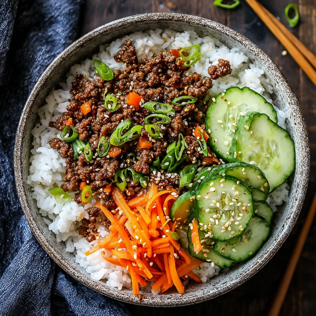 Quick Korean Ground Beef Bowl: Weeknight Flavor Burst - Image 1