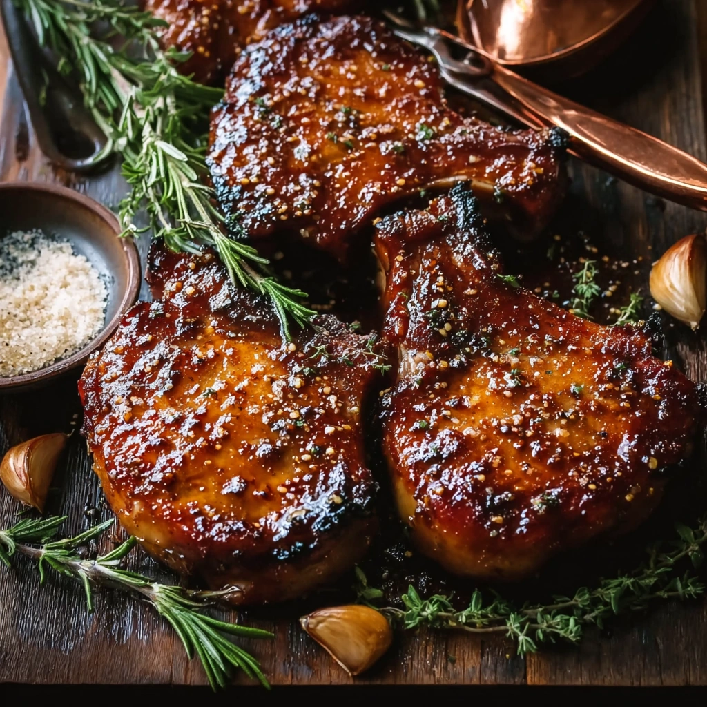 Brown Sugar Garlic Lamb Chops with Sticky Glaze - Image 1