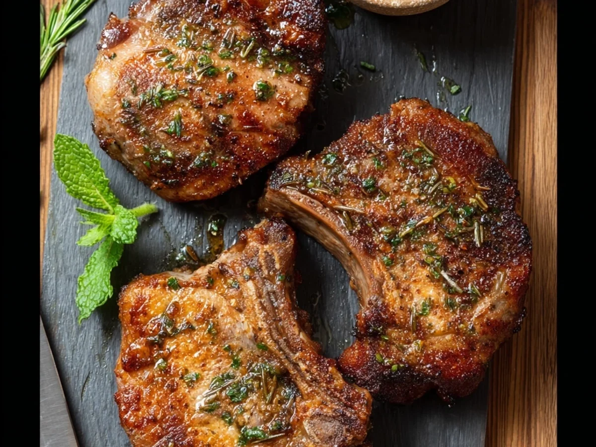 Air Fryer Lamb Chops: Speedy Garlic Herb Dinner - Image 1
