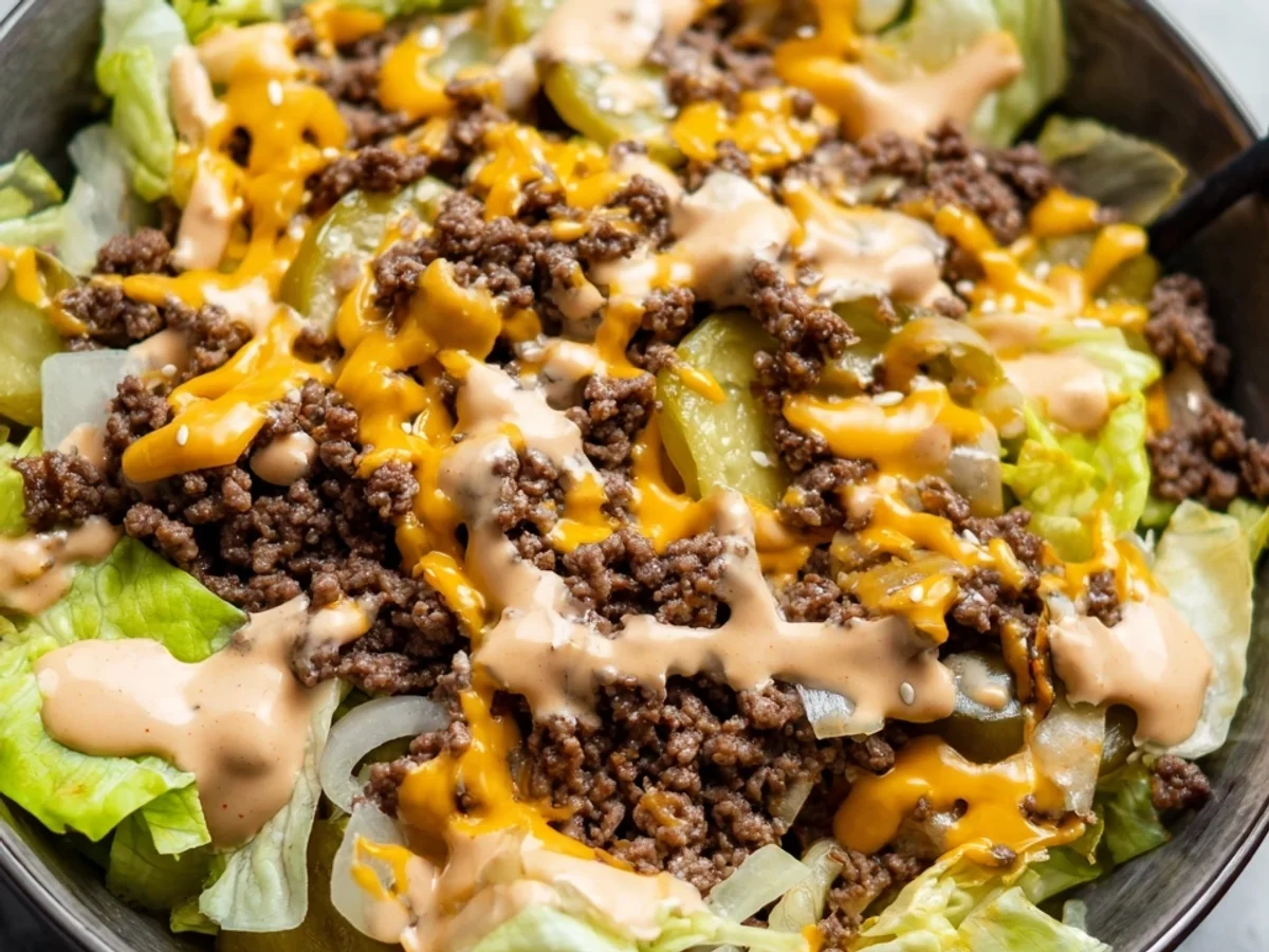 Big Mac Salad: Classic Burger Flavors in a Bowl - Image 1