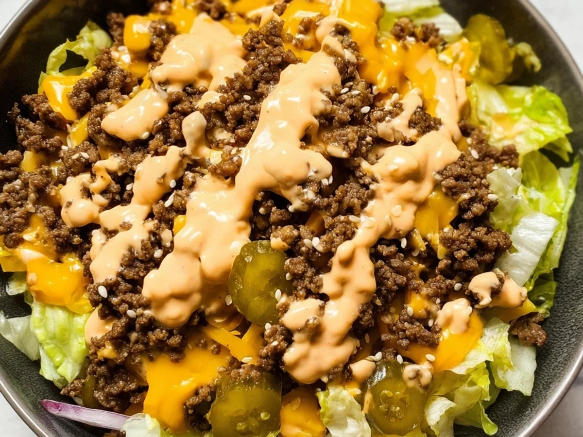 Big Mac Salad: Classic Burger Flavors in a Bowl - Image 2