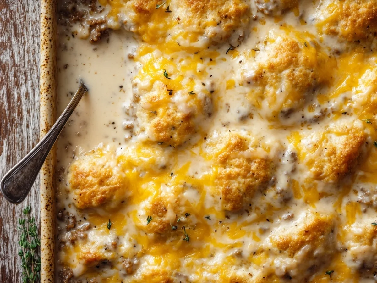 Biscuits and Gravy Casserole: Hearty Brunch Bake - Image 1