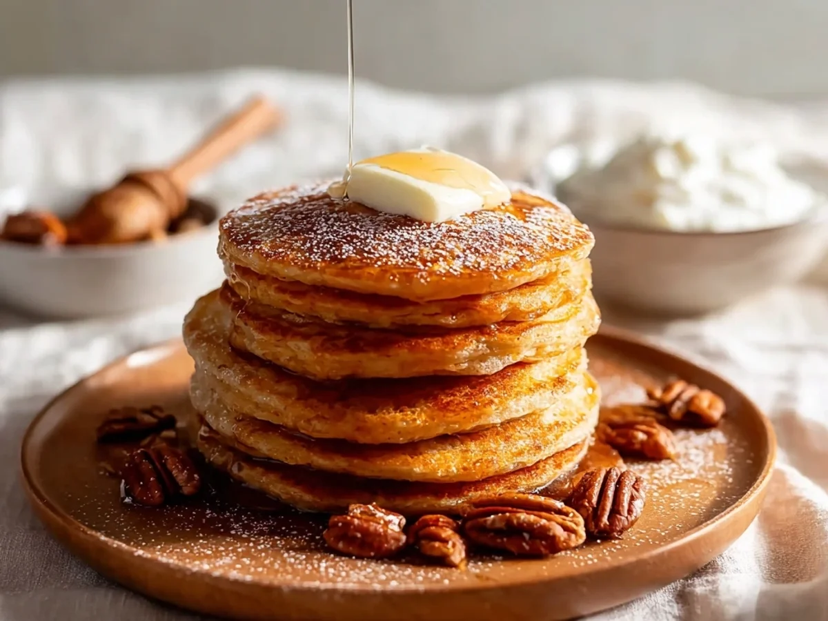 Blender Oatmeal Pumpkin Pancakes: Fluffy Fall Mornings - Image 1