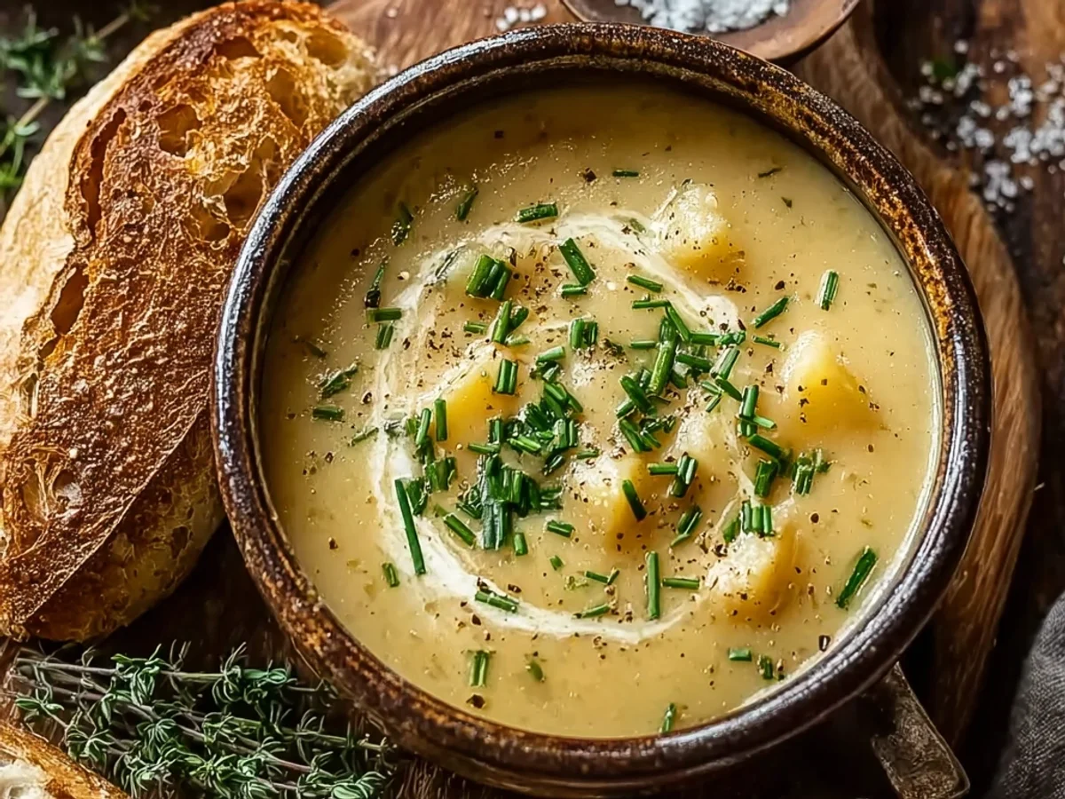Cheddar Garlic Herb Potato Soup: Creamy, Hearty Comfort - Image 1