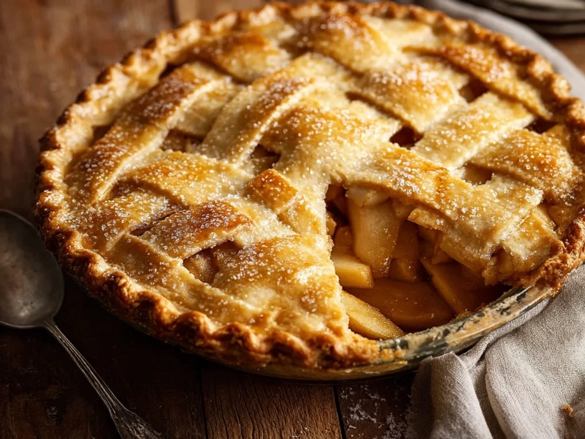 Classic Apple Pie Recipe: Rustic Homestyle Delight - Image 1