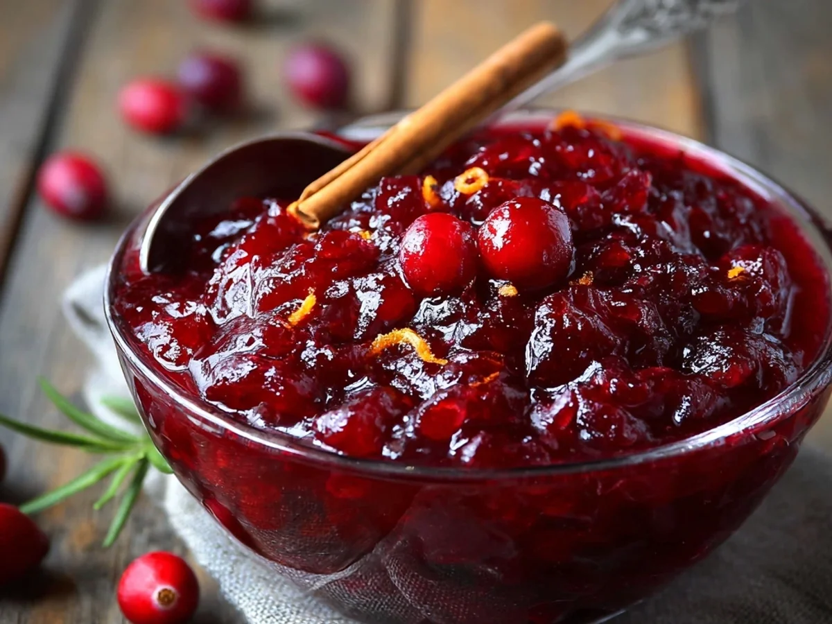 Classic Christmas Cranberry Sauce: Tangy & Bright - Image 1