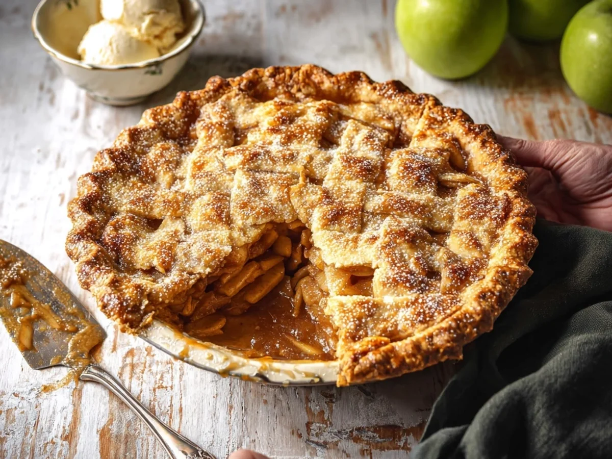 Classic Homemade Apple Pie: Rustic & Flaky - Image 2