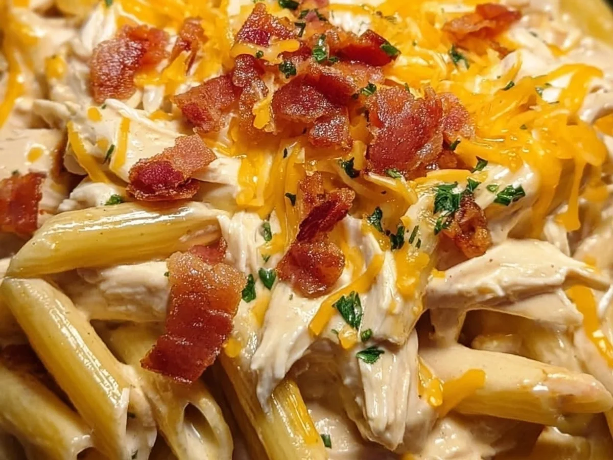 Crack Chicken Penne: A Creamy and Comforting Pasta Dish - Image 1