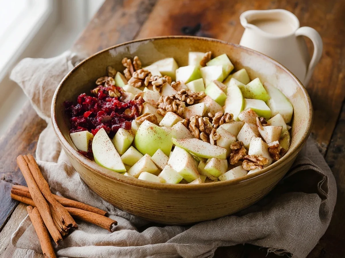Creamy Apple Walnut Fruit Salad: A Fresh, Crisp Treat - Image 2