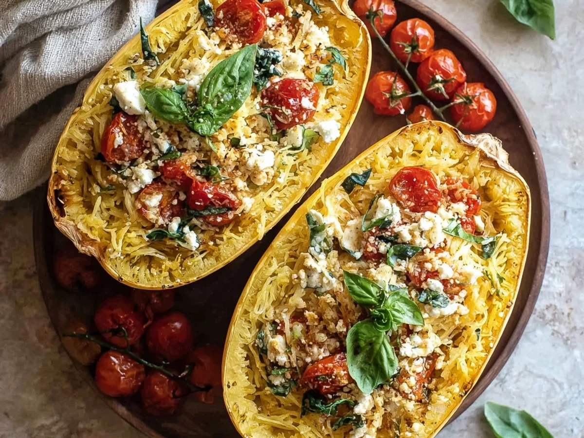 Creamy Baked Feta Spaghetti Squash Recipe - Image 1
