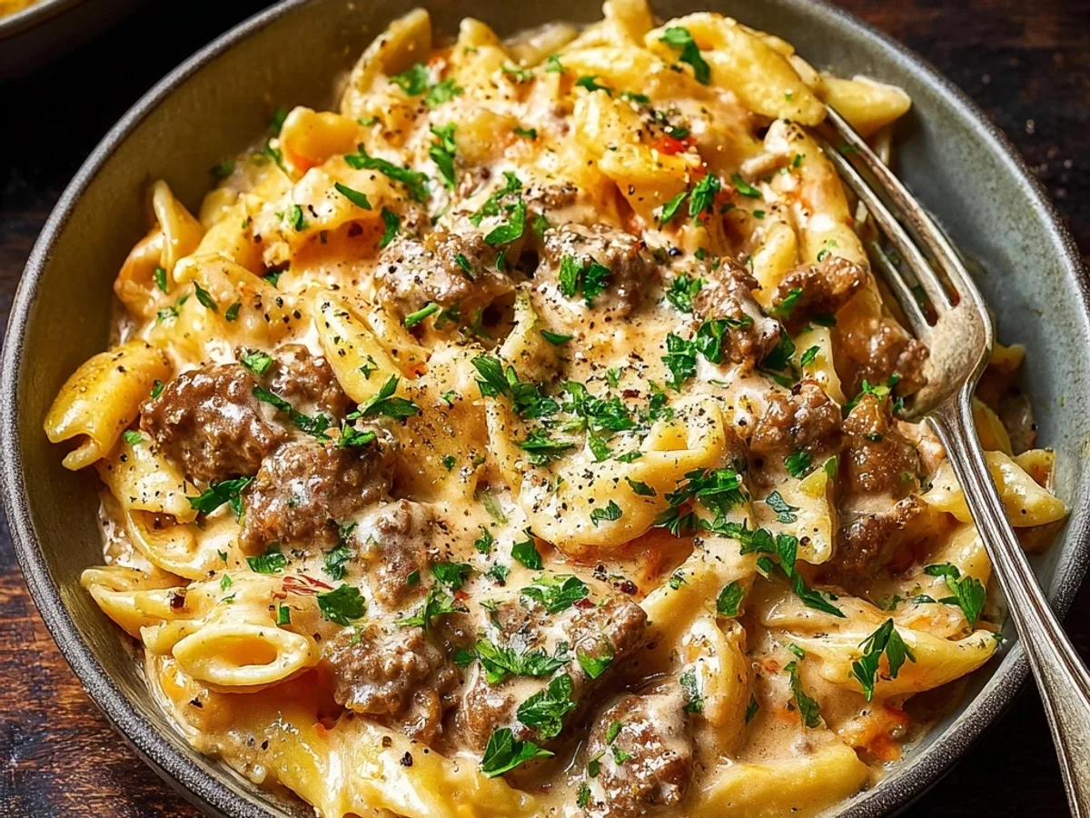 Creamy Beef Pasta: Hearty Weeknight Dinner - Image 2