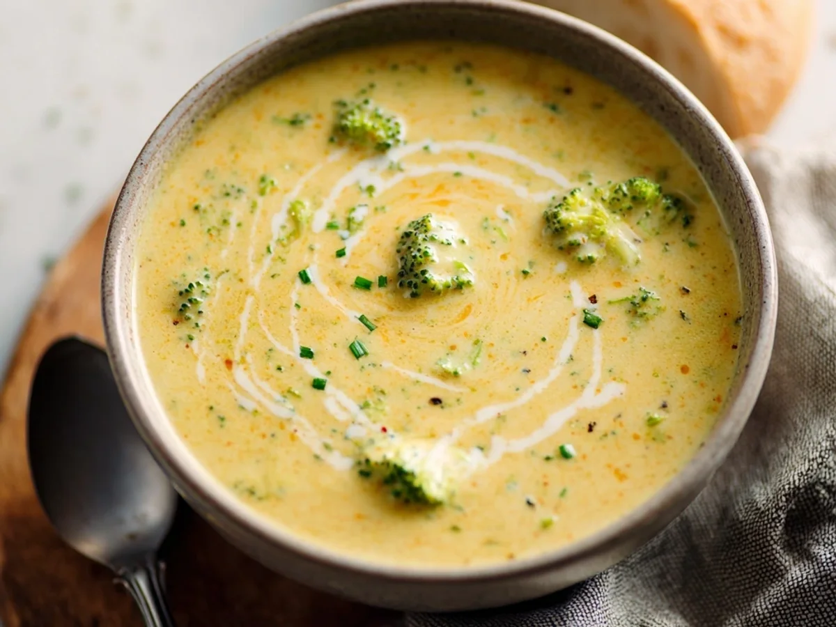 Creamy Broccoli Cheddar Soup: Hearty & Flavorful - Image 2