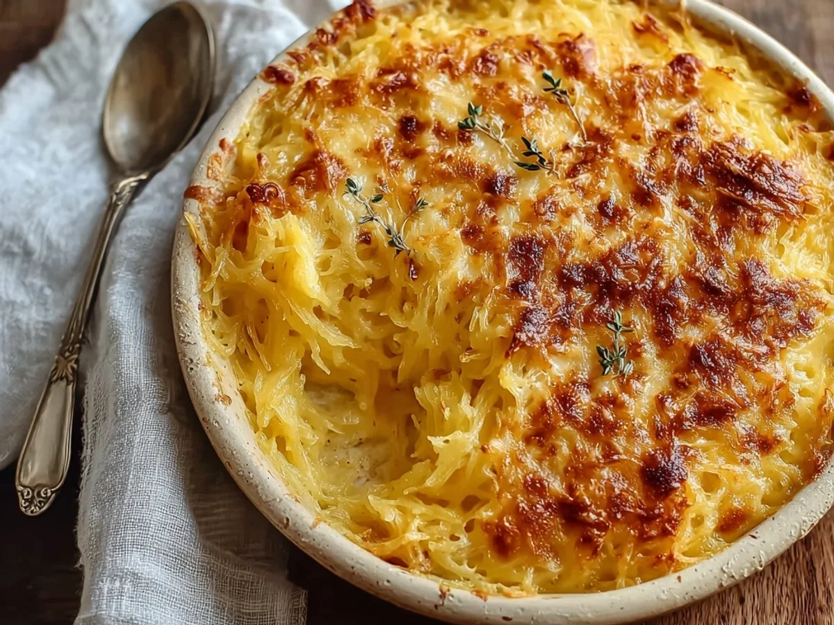 Creamy Cheesy Spaghetti Squash Au Gratin Bake - Image 2