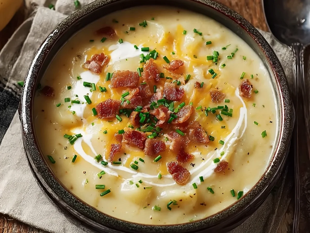 Creamy Crock Pot Crack Potato Soup: Easy Comfort - Image 1