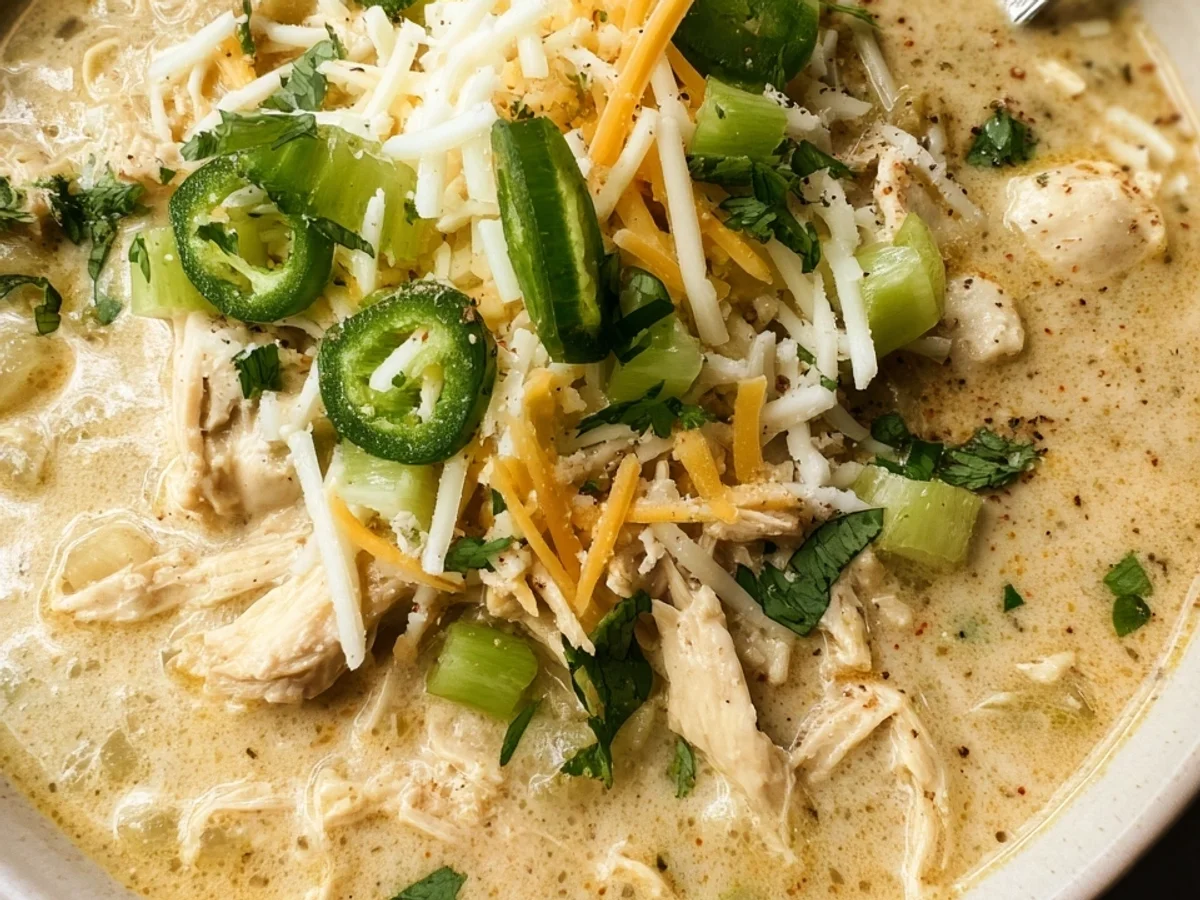 Creamy Green Chicken Enchilada Soup Recipe - Image 1