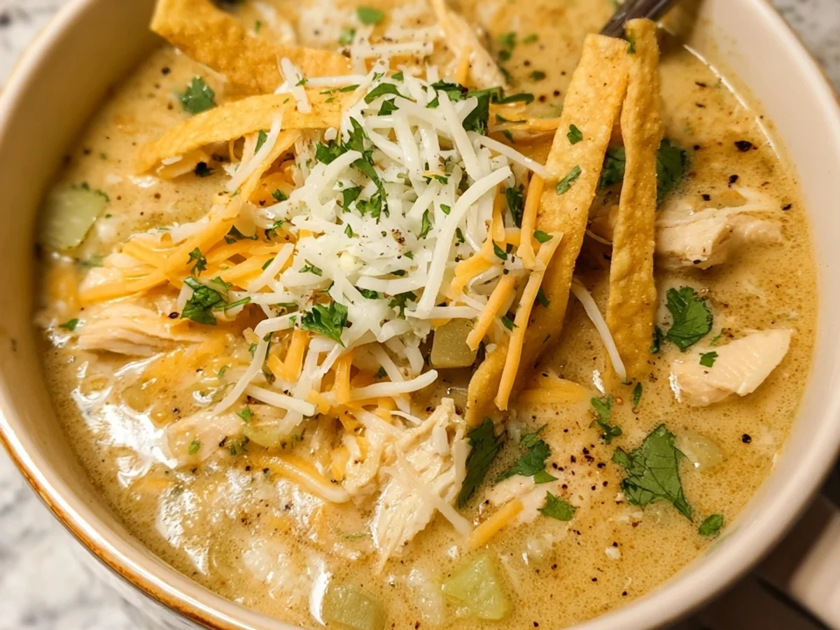 Creamy Green Chicken Enchilada Soup Recipe - Image 2