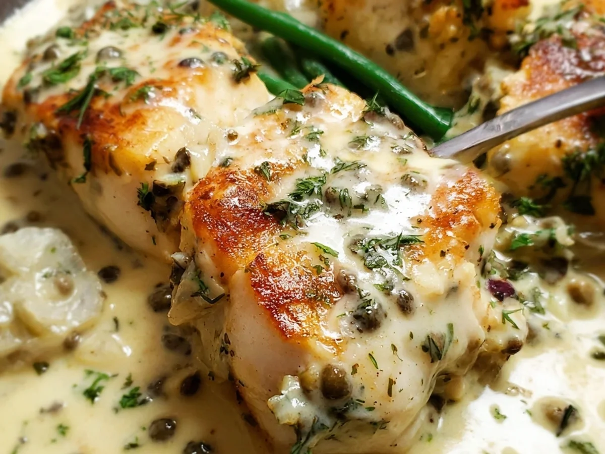 Creamy Halibut Dinner with Savory Chicken Broth - Image 2