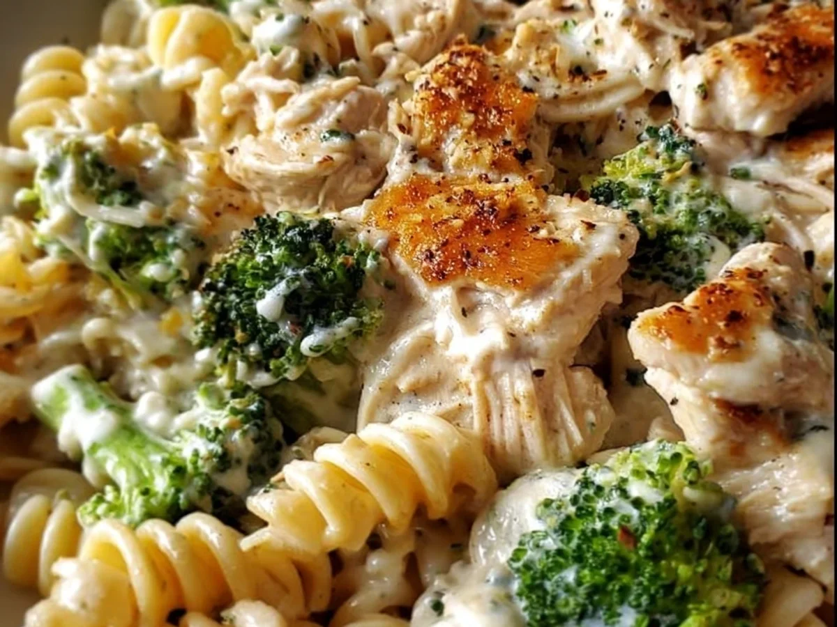 Creamy High Protein Rotisserie Chicken Broccoli Pasta (35-Min) - Image 2