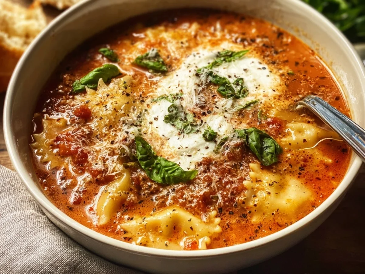 Creamy Lasagna Soup: Weeknight Comfort, No Layering Needed - Image 2