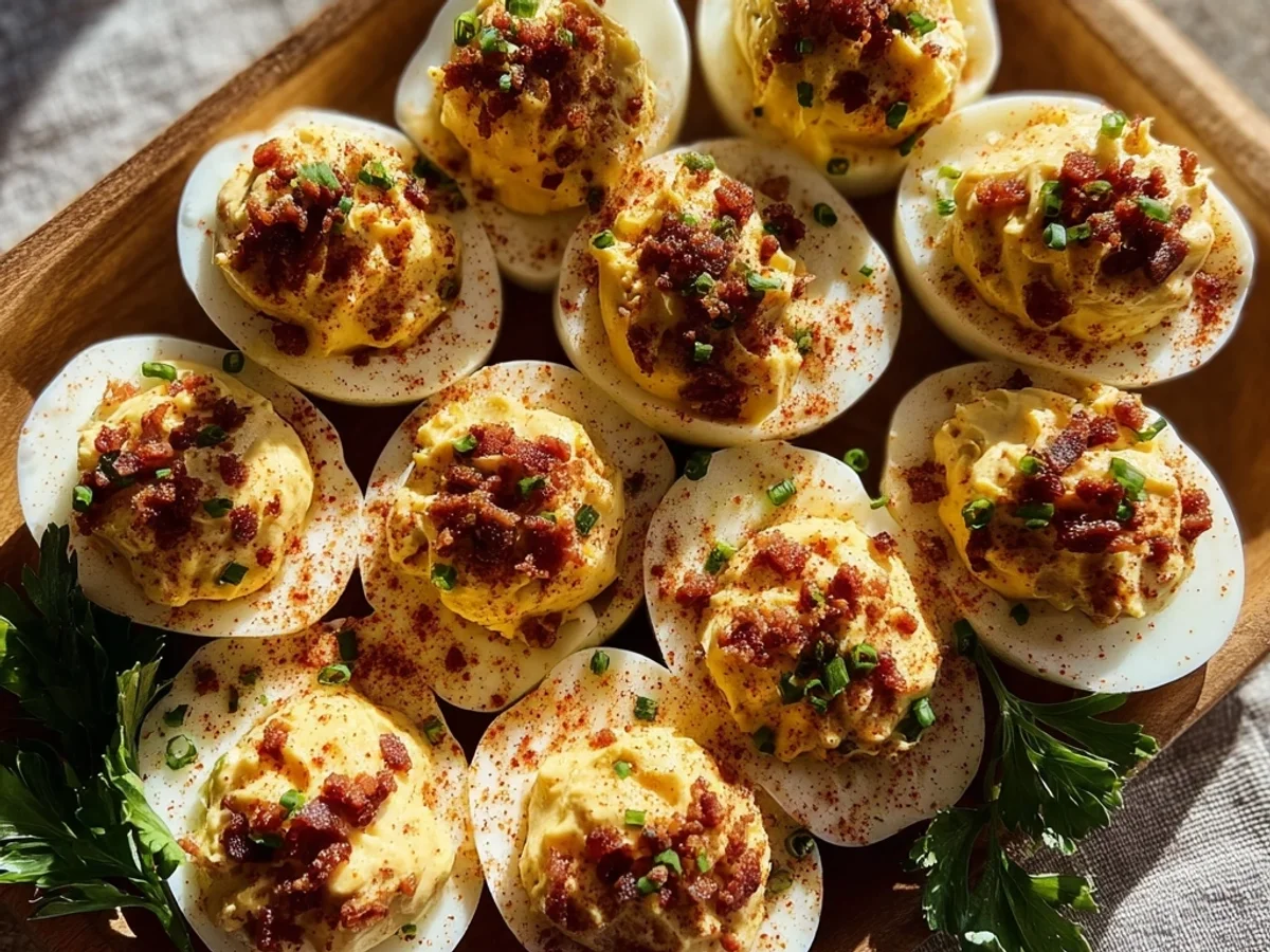 Creamy Loaded Deviled Eggs: Crowd-Pleasing Bites - Image 1