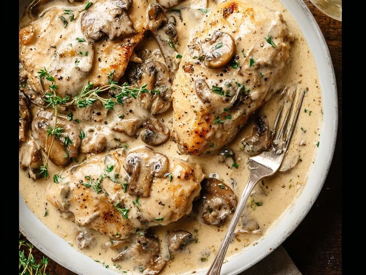 Creamy Mushroom Chicken: Simple Skillet Dinner - Image 2