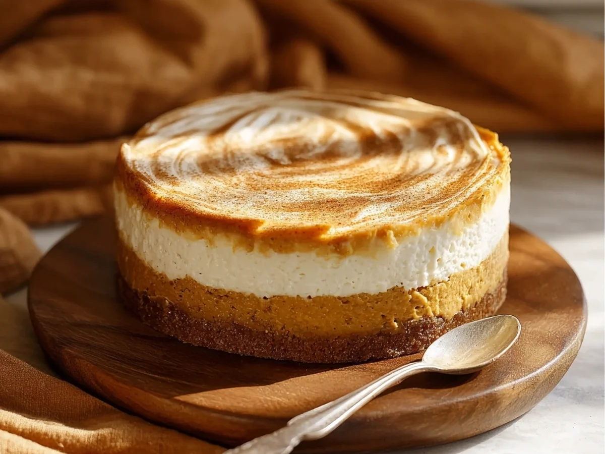 Creamy Pumpkin Pie Cheesecake: Fall Delight - Image 2
