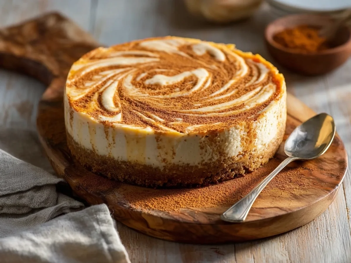 Creamy Pumpkin Swirl Cheesecake: A Fall Favorite - Image 2