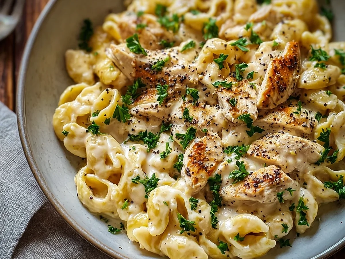 Creamy Rotisserie Chicken Pasta: Quick Weeknight Dinner - Image 1