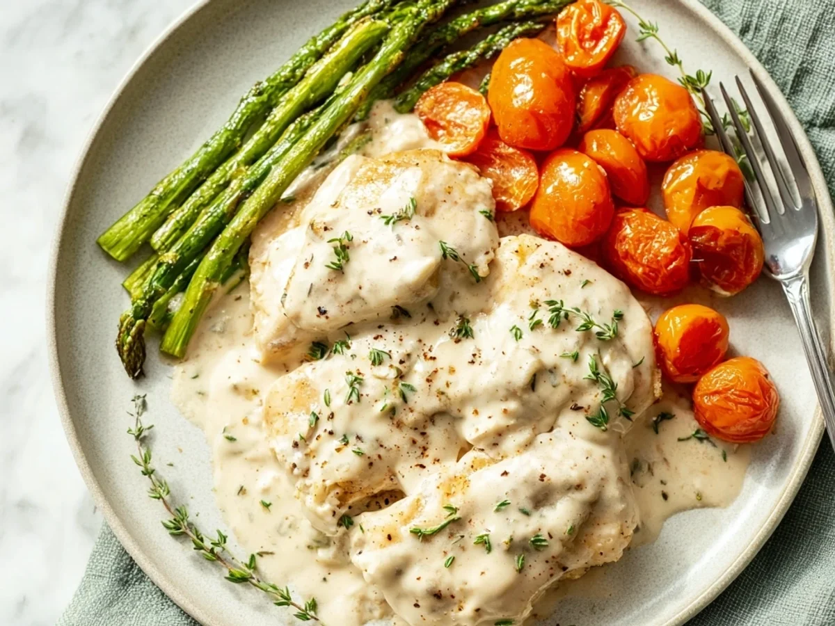Creamy Skillet Easy Cream Cheese Chicken Dinner - Image 1