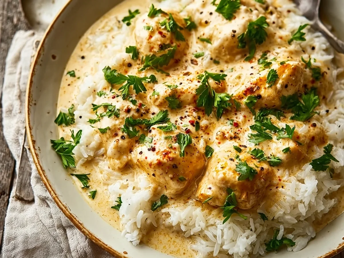Creamy Smothered Chicken and Rice: A Homestyle Meal - Image 1