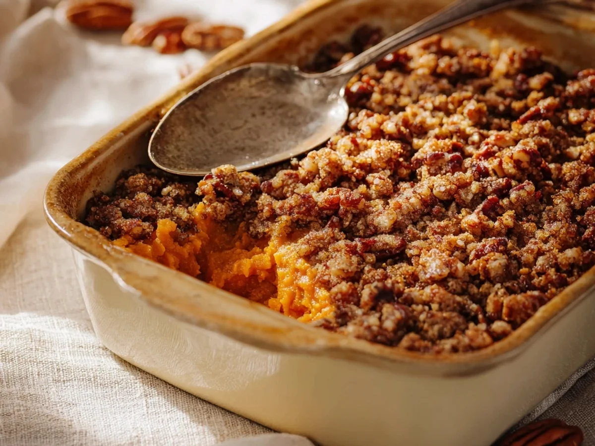 Creamy Sweet Potato Casserole with Pecan Crunch - Image 3