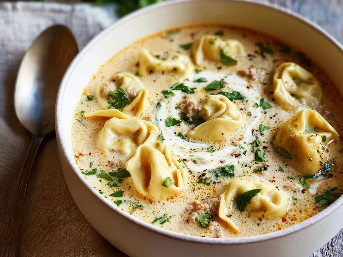 Creamy Tortellini Soup: Weeknight Comfort in a Bowl - Image 1