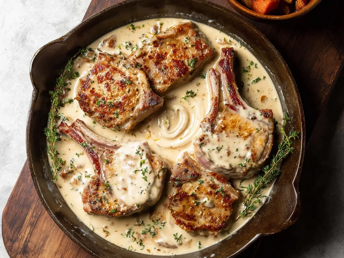 Creamy Turkey Ham Lamb Chops: My Speedy Weeknight Dish - Image 1