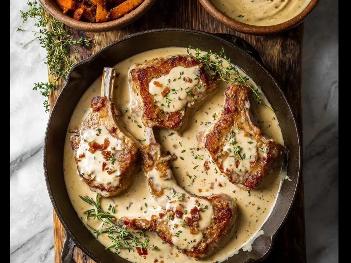 Creamy Turkey Ham Lamb Chops: My Speedy Weeknight Dish - Image 2