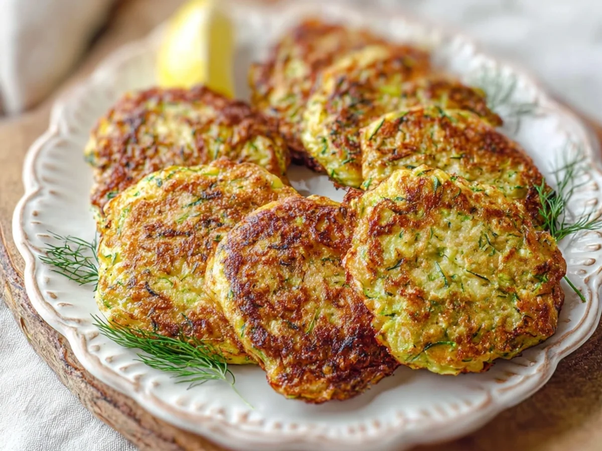Crispy Air Fryer Zucchini Fritters: A Quick Snack - Image 1