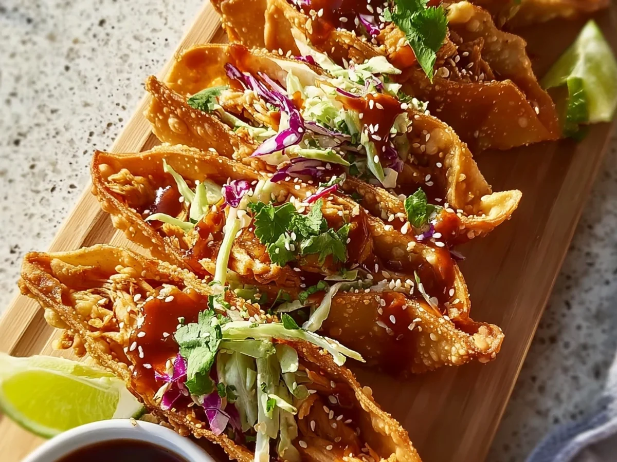 Crispy Chicken Wonton Tacos: A Fun Weeknight Twist - Image 1
