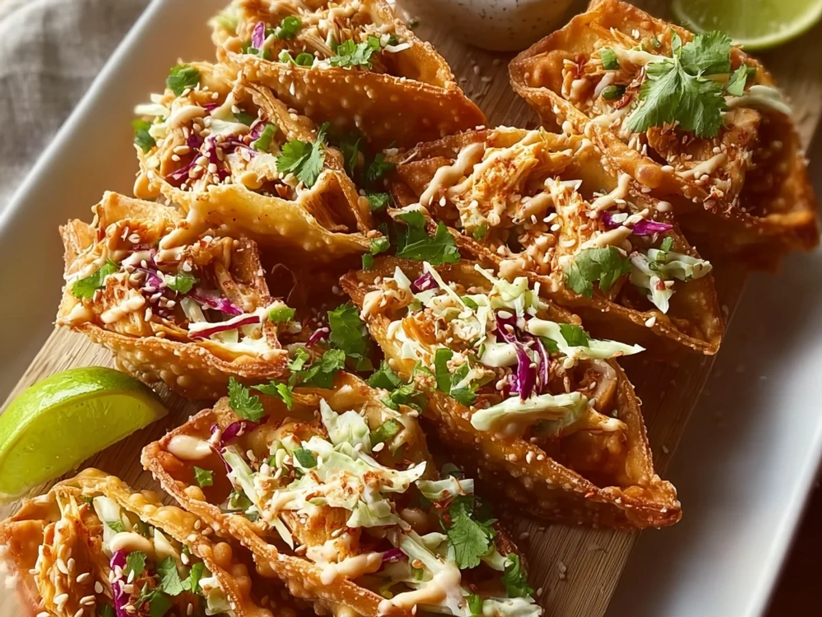 Crispy Chicken Wonton Tacos: A Fun Weeknight Twist - Image 2