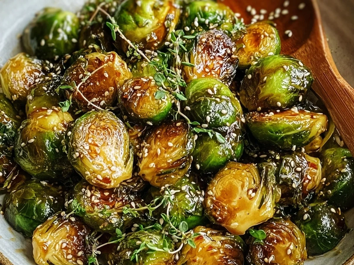 Crispy Honey Garlic Brussels Sprouts: A Sweet & Savory Side - Image 1