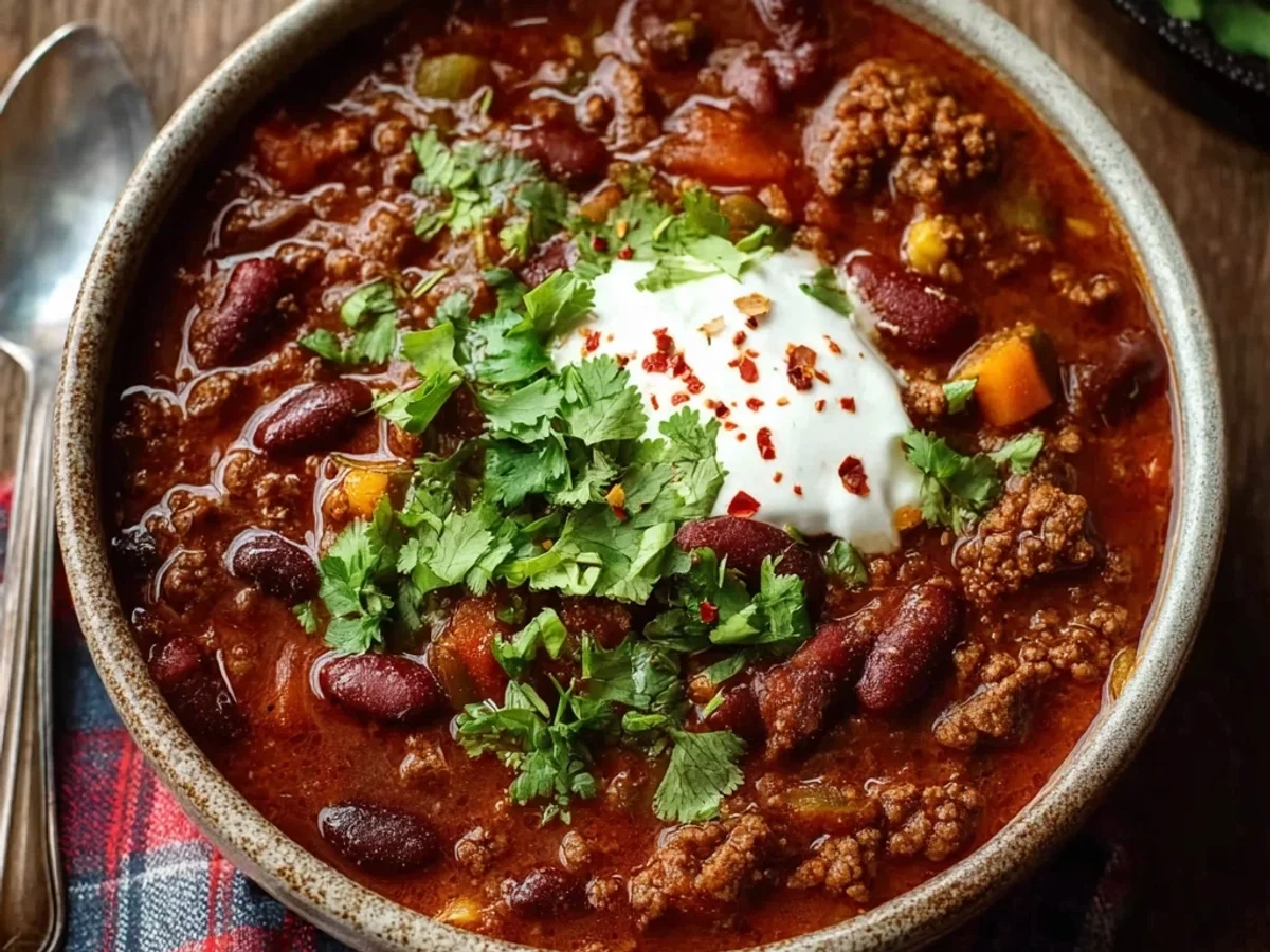 Crockpot Chili with Beef and Beans: Slow Cooked Hearty Meal - Image 2