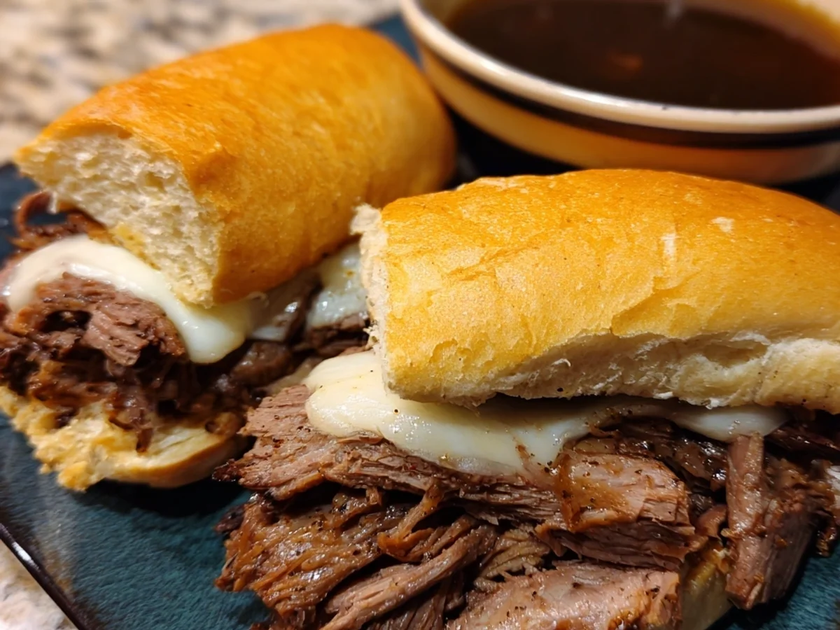 Crockpot French Dip Sandwiches: Easy Slow Cooker Recipe - Image 1