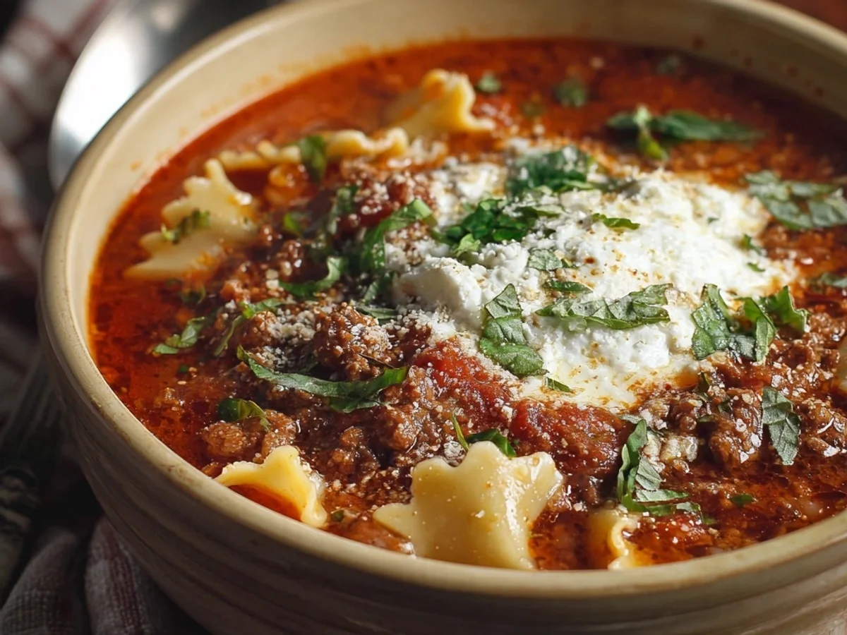 Crockpot Lasagna Soup: Easy Weeknight Meal - Image 1