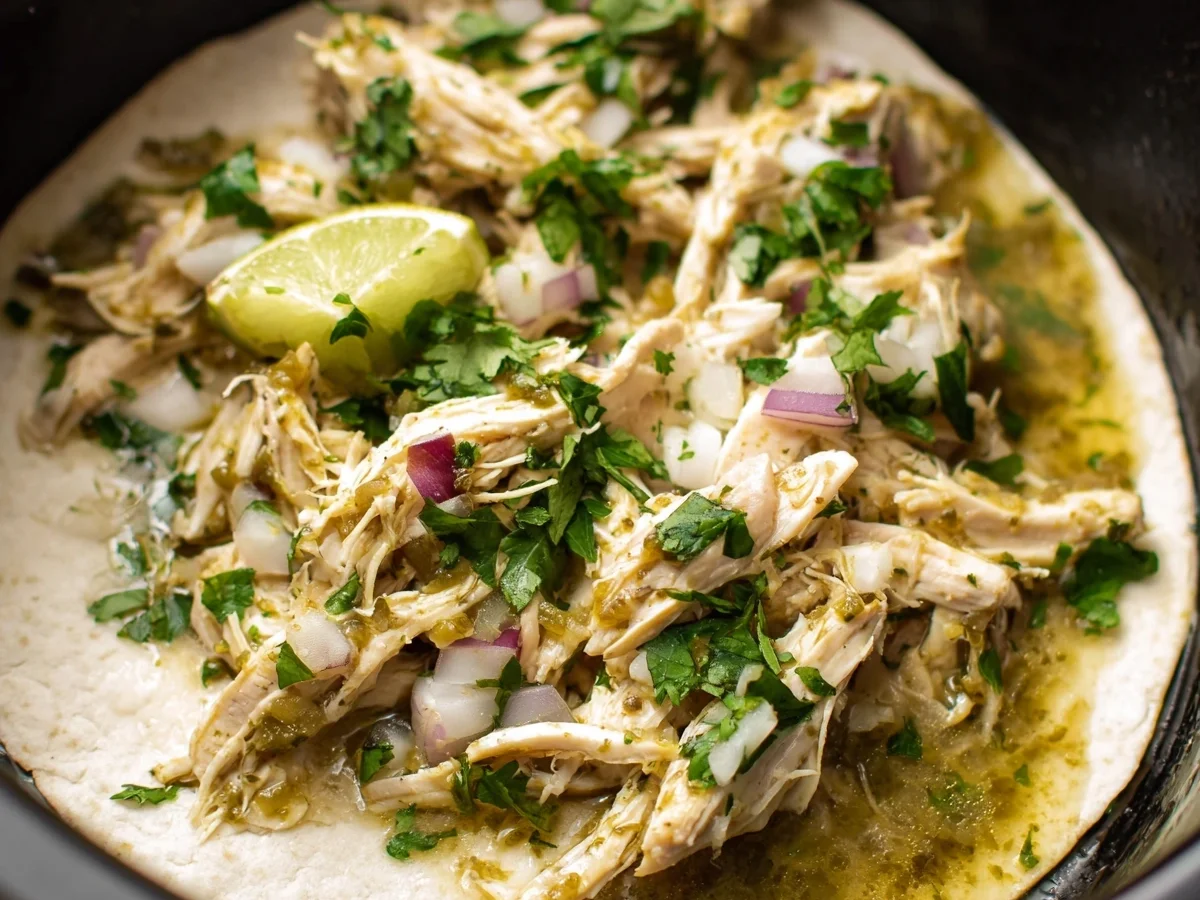 Crockpot Salsa Verde Chicken: Easy Slow Cooker Meal - Image 1