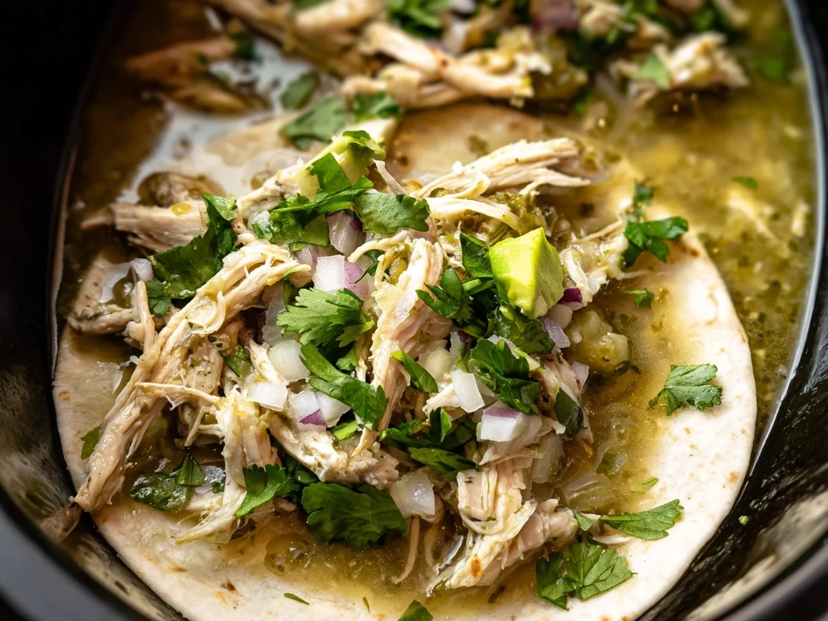 Crockpot Salsa Verde Chicken: Easy Slow Cooker Meal - Image 2