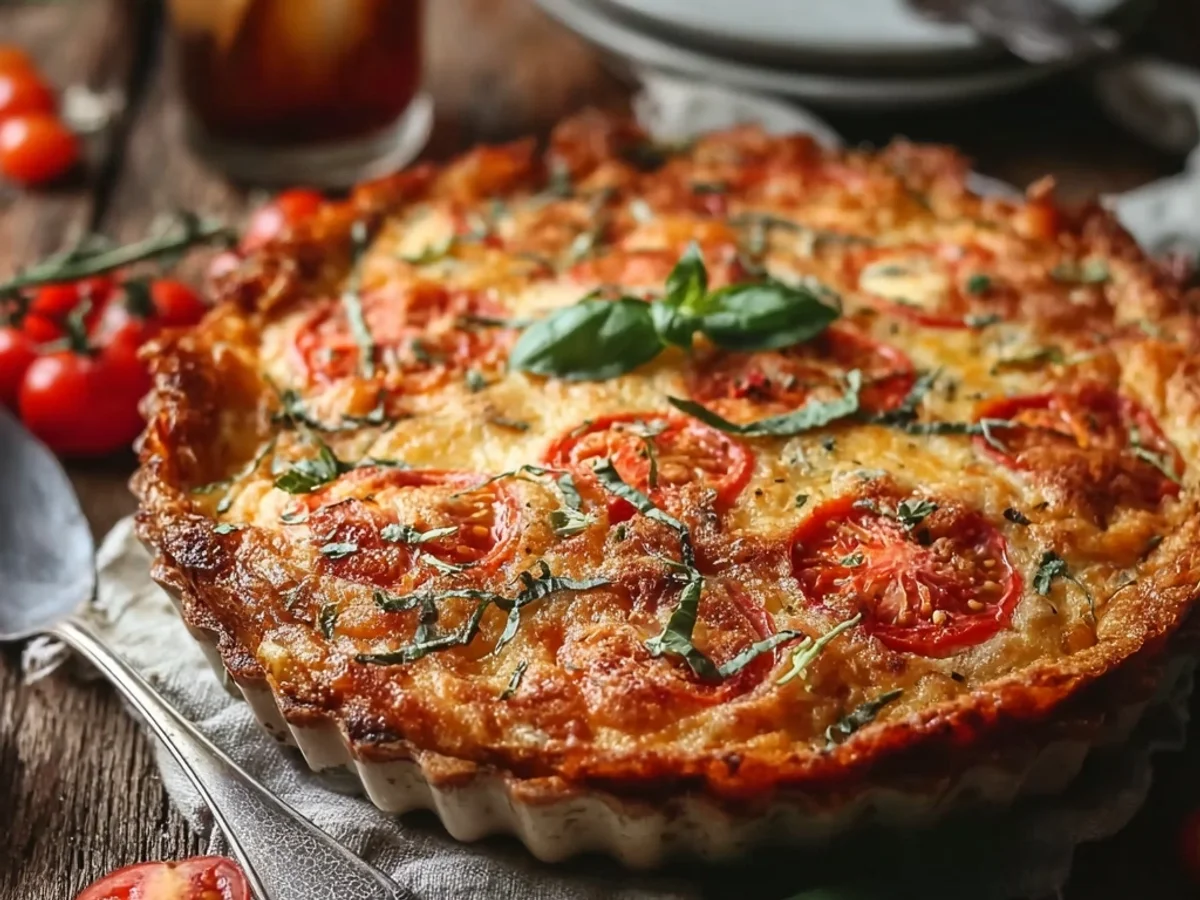 Crustless Tomato Pie: Savory Summer Slice - Image 1