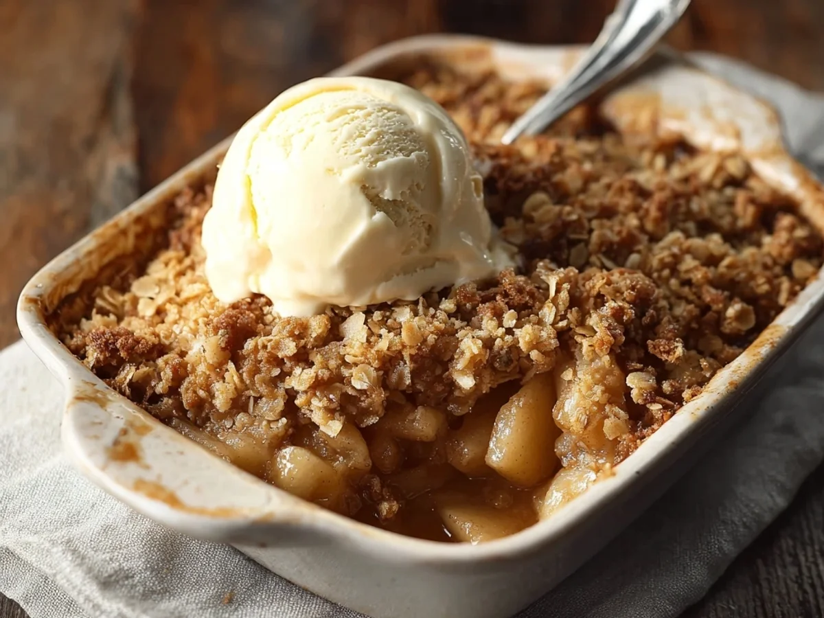 Easy Apple Crisp Recipe: Warm & Crumbly Dessert - Image 1