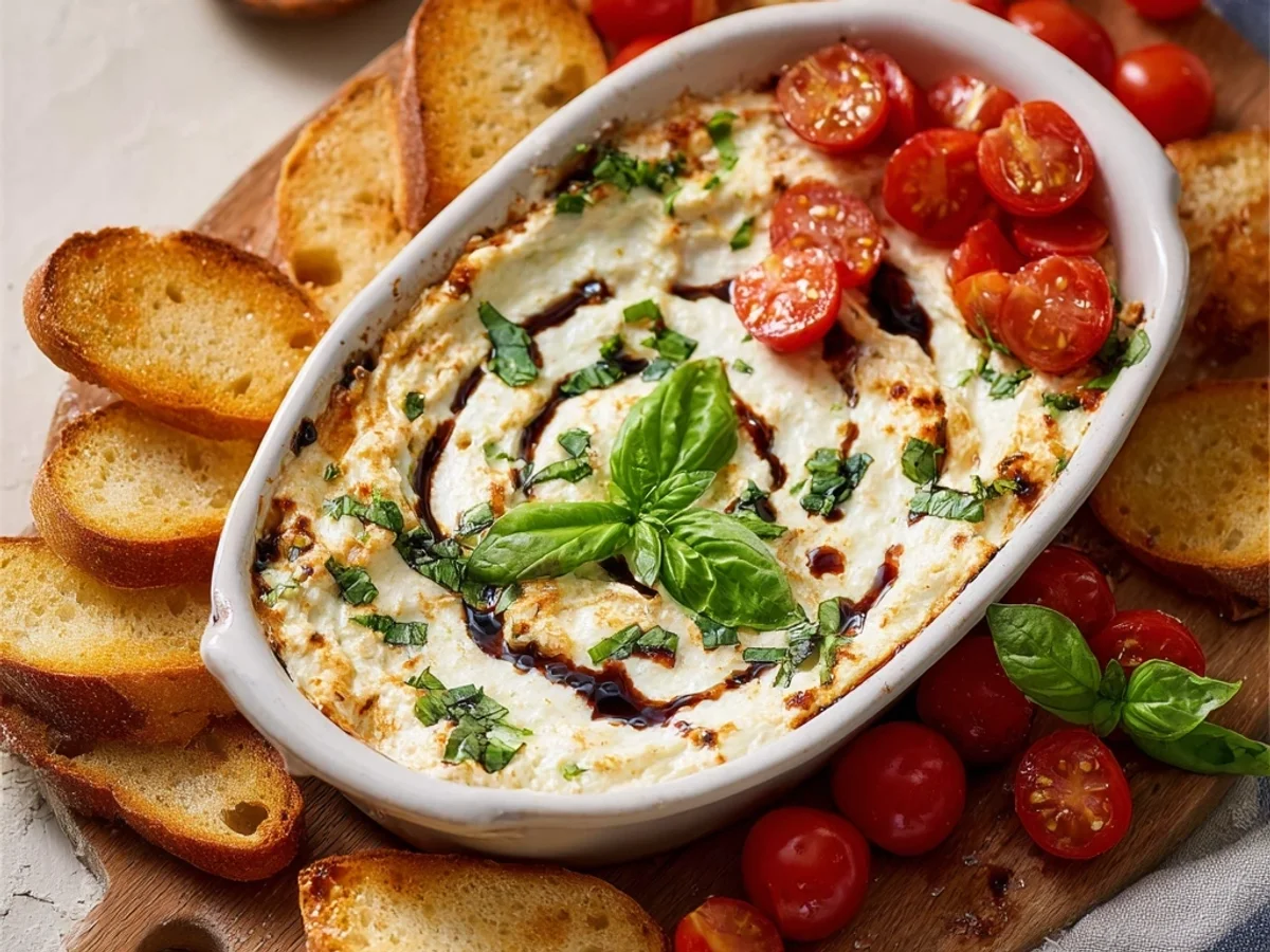 Easy Caprese Dip Appetizer: Fresh & Flavorful - Image 2