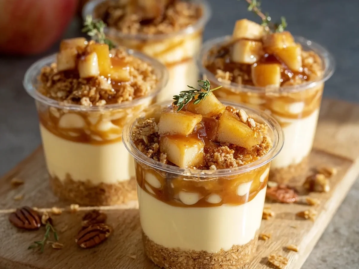 Easy Caramel Apple Dessert Cups: Quick & Tangy Treat - Image 1