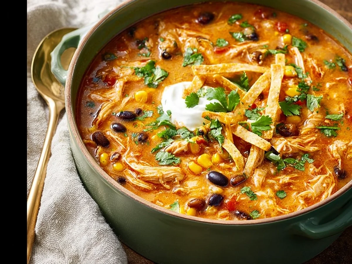 Easy Chicken Enchilada Soup for Dinner: A Weeknight Favorite - Image 1