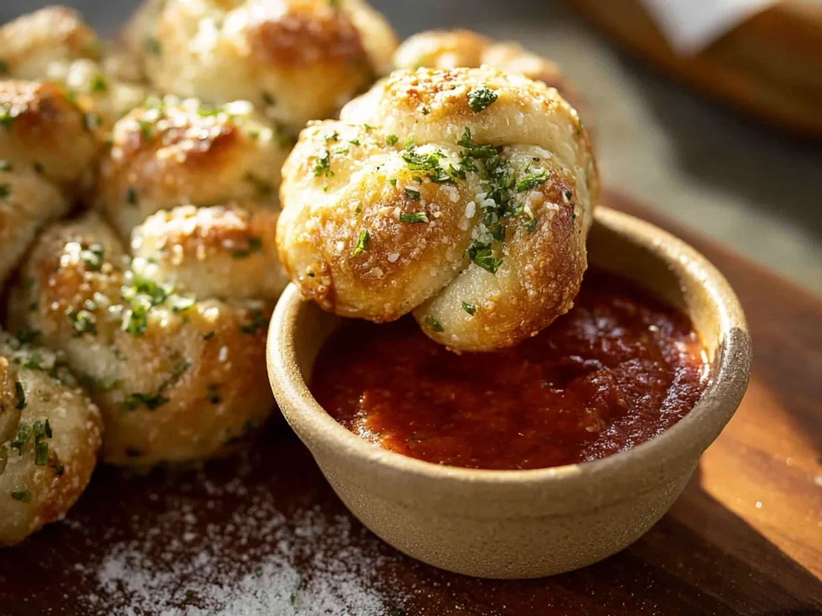 Easy Homemade Garlic Knots: Fluffy & Garlicky Bites - Image 1