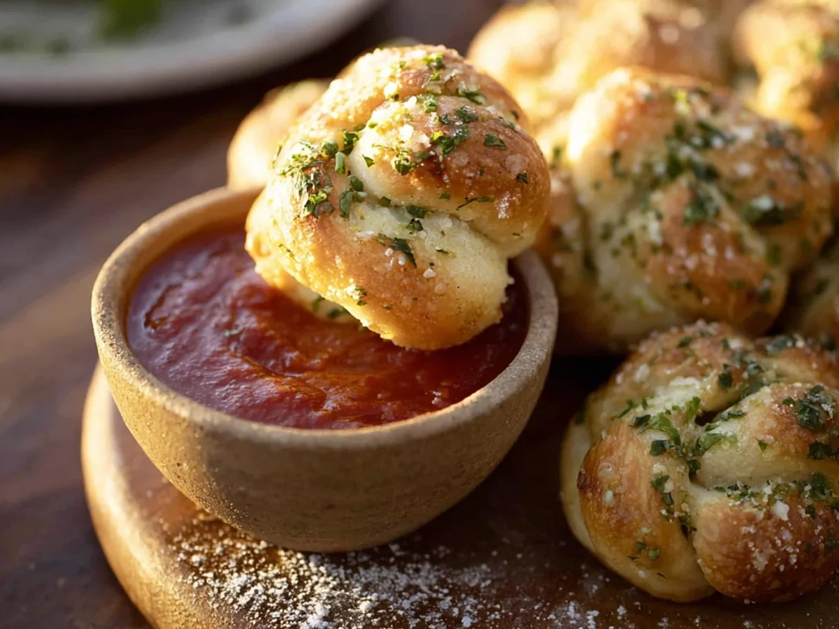 Easy Homemade Garlic Knots: Fluffy & Garlicky Bites - Image 2